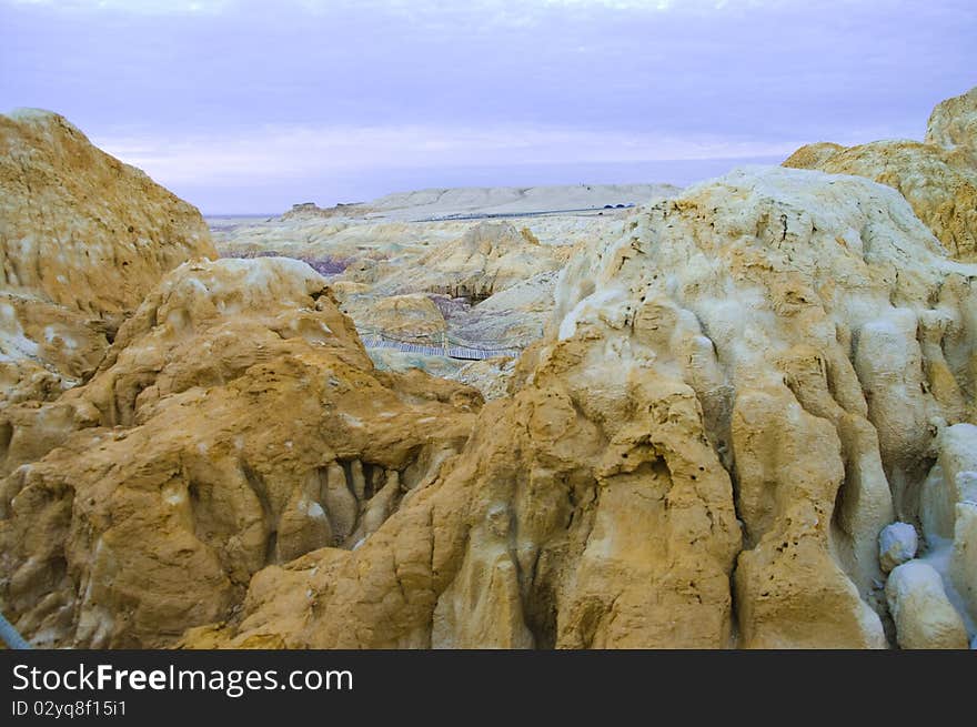 Danxia Landform in xinjiang, china