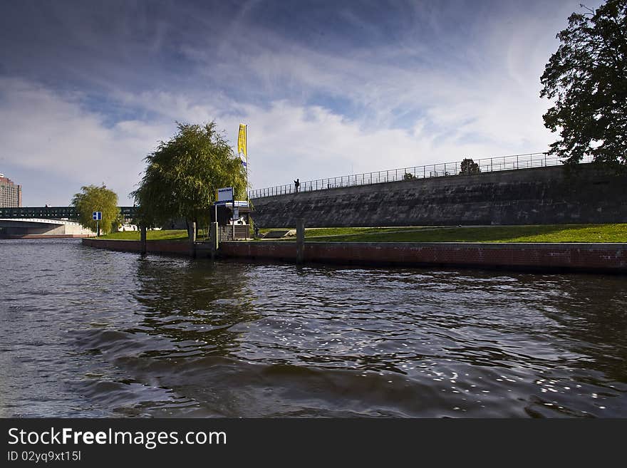 River Spree in the city