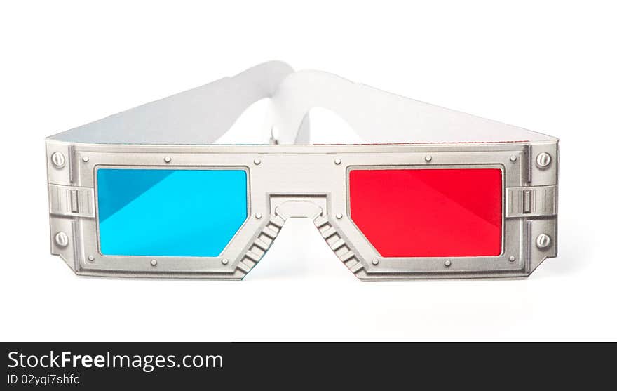 3D glasses isolated on a white