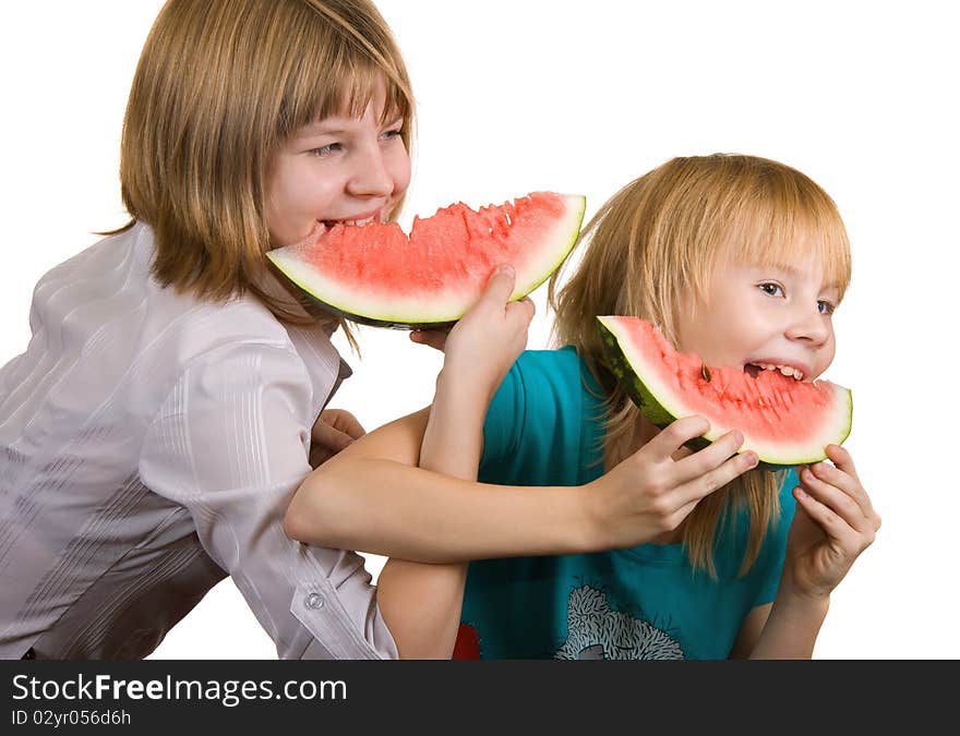 Girl Eating Watermelon