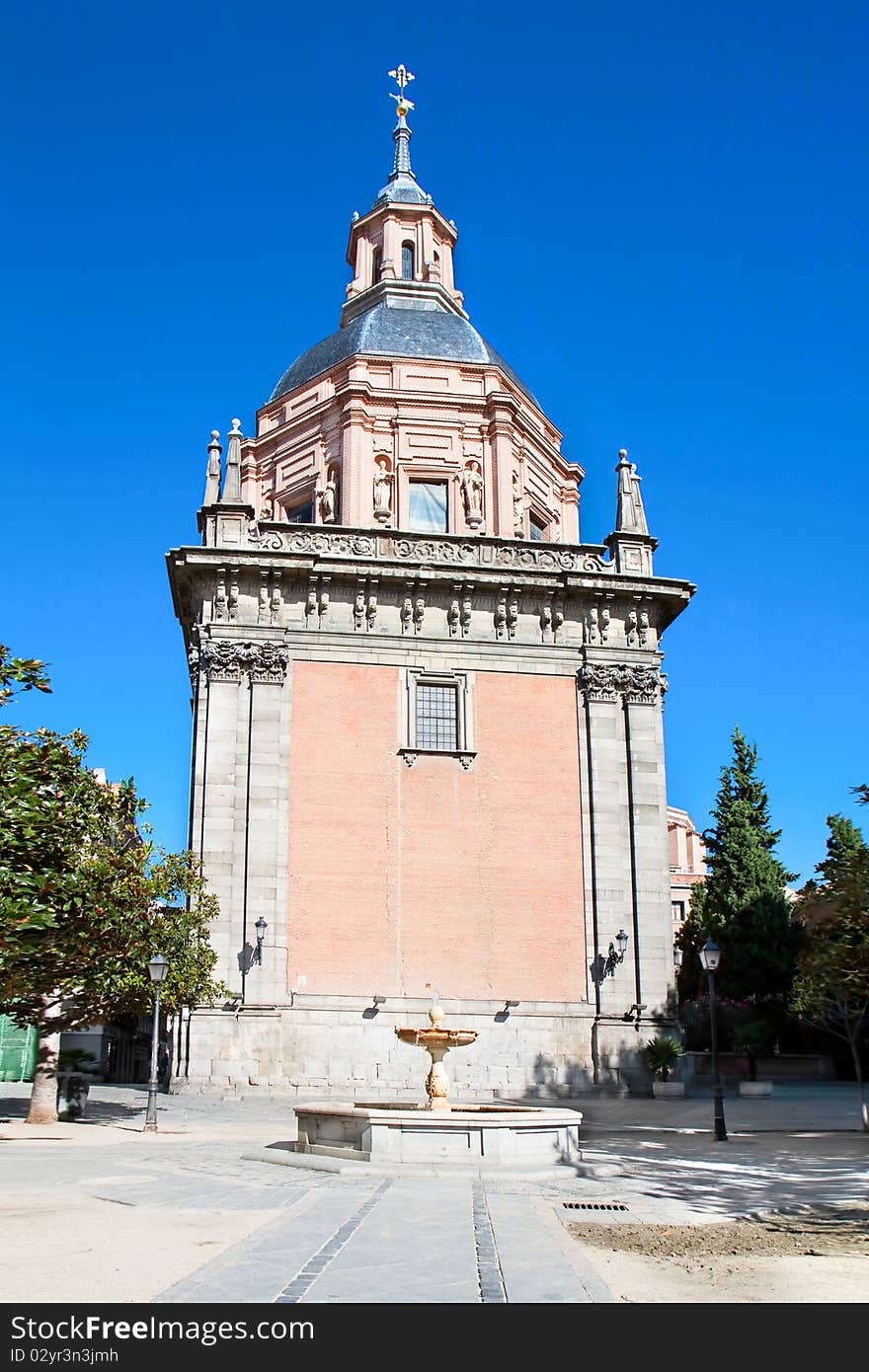 Chapel San Isidro on San Andres plaza in Madrid, Spain