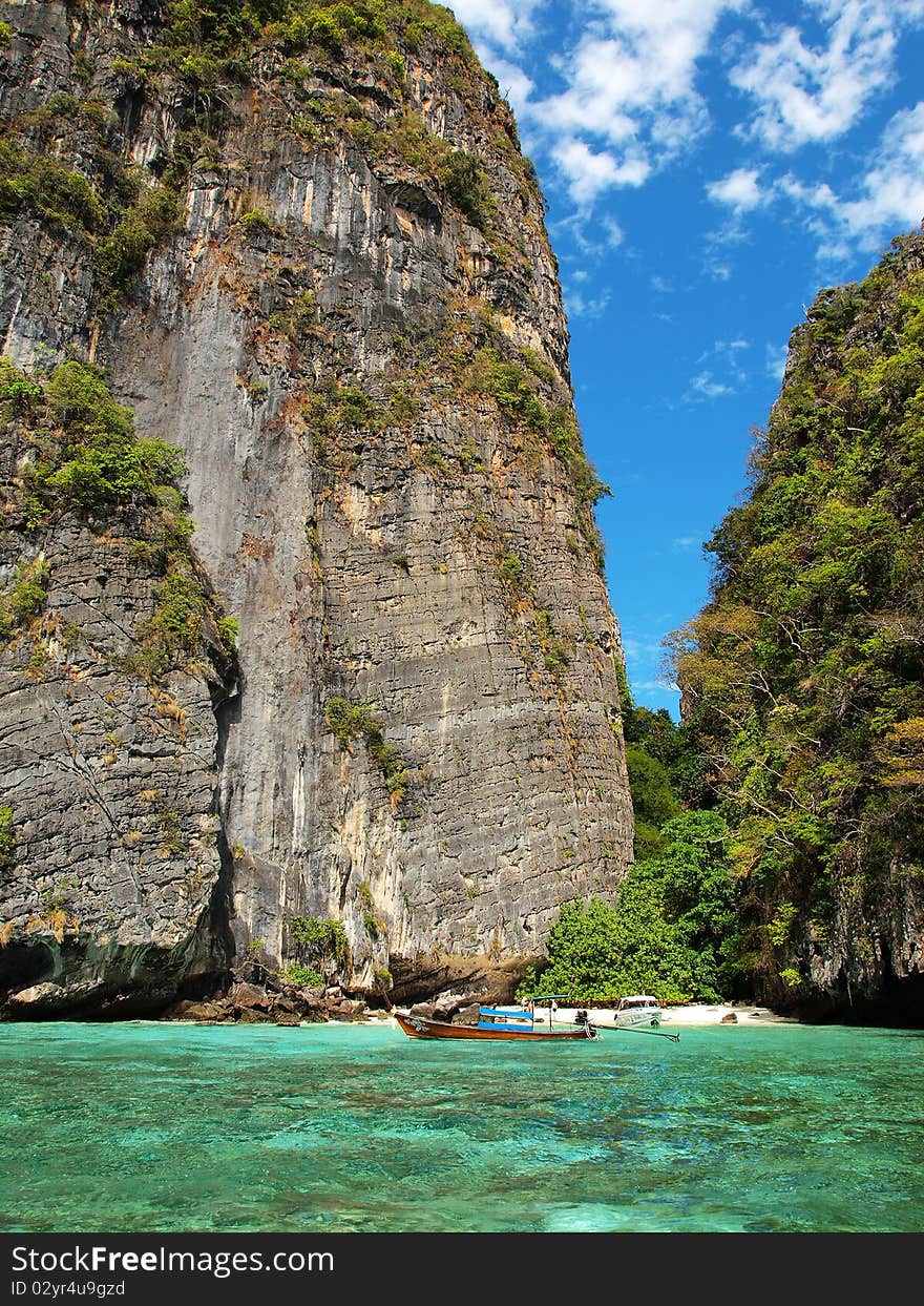 Mountain and sea , Krabi , Thailand