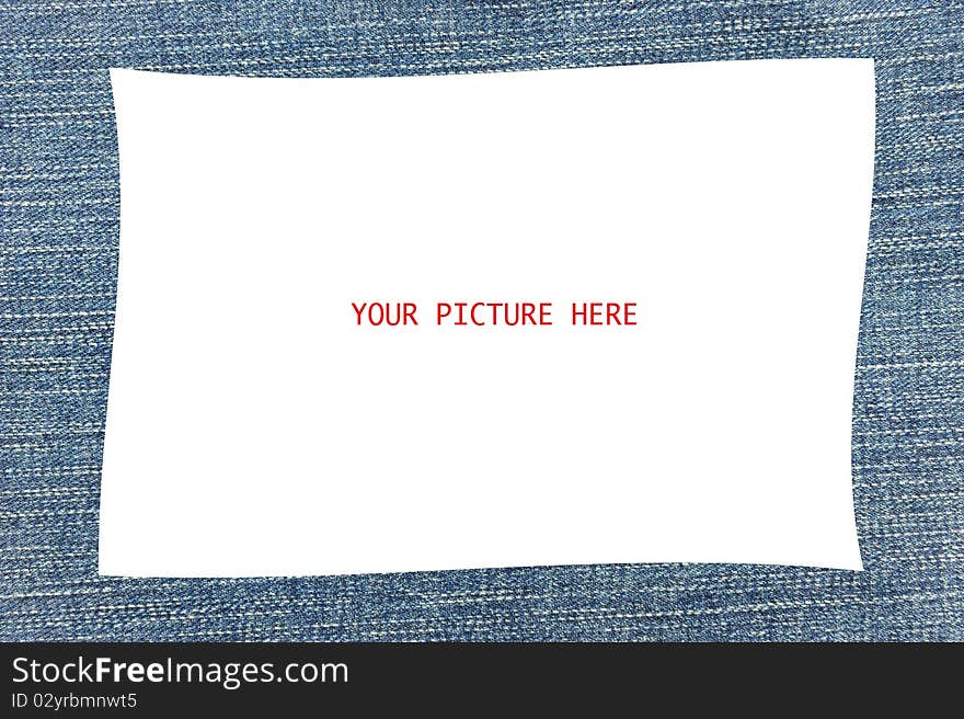 A Blue Jean Picture Frame