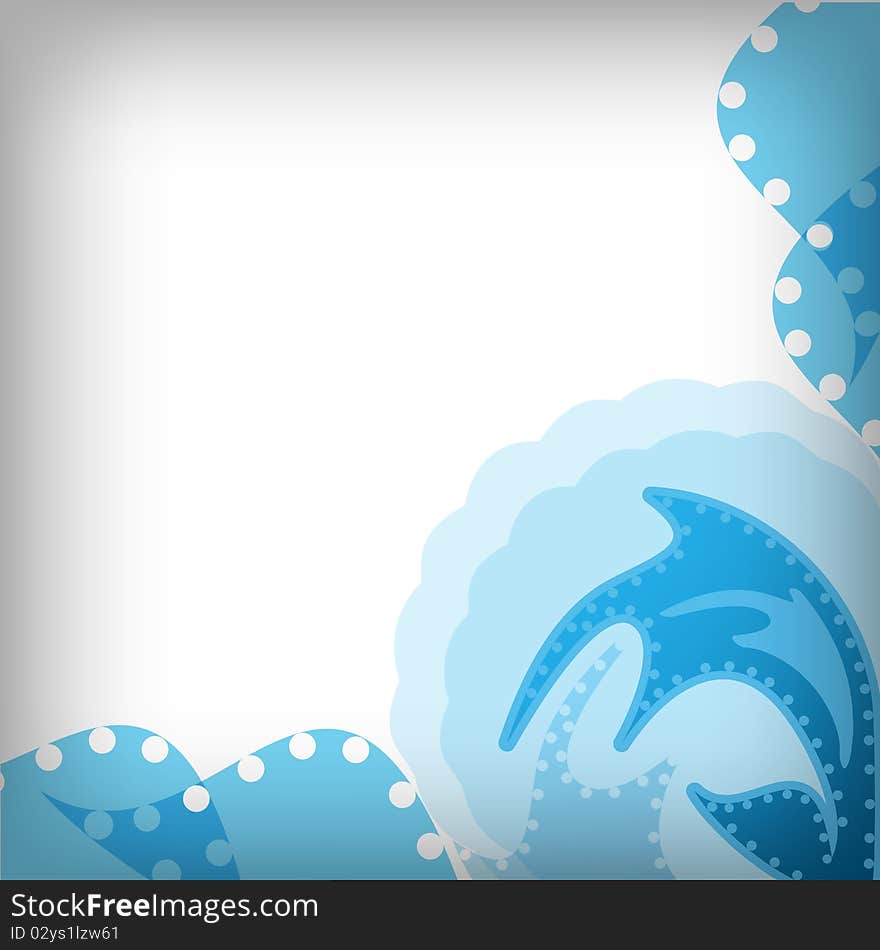 Abstract background in blue shades, water theme