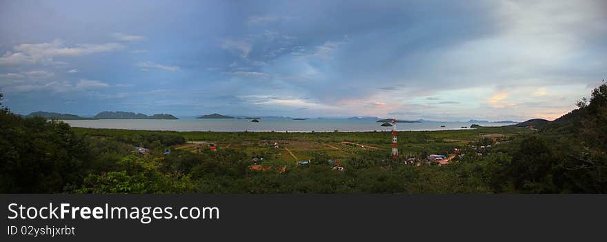 Tropical Island Panorama Koh Lanta, Thailand