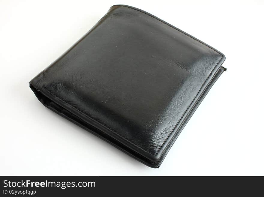 Black leather wallet.