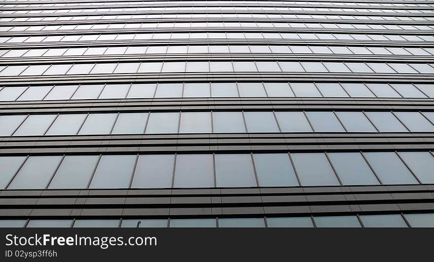 Windows background, glass and steel