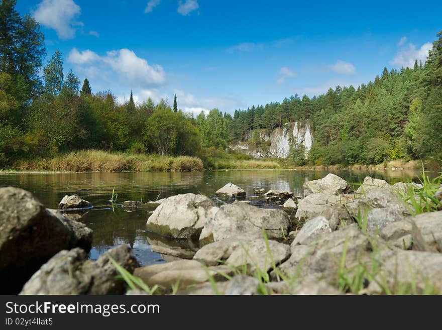 Horizontal ima e of beautiful landscape. Nature, summer