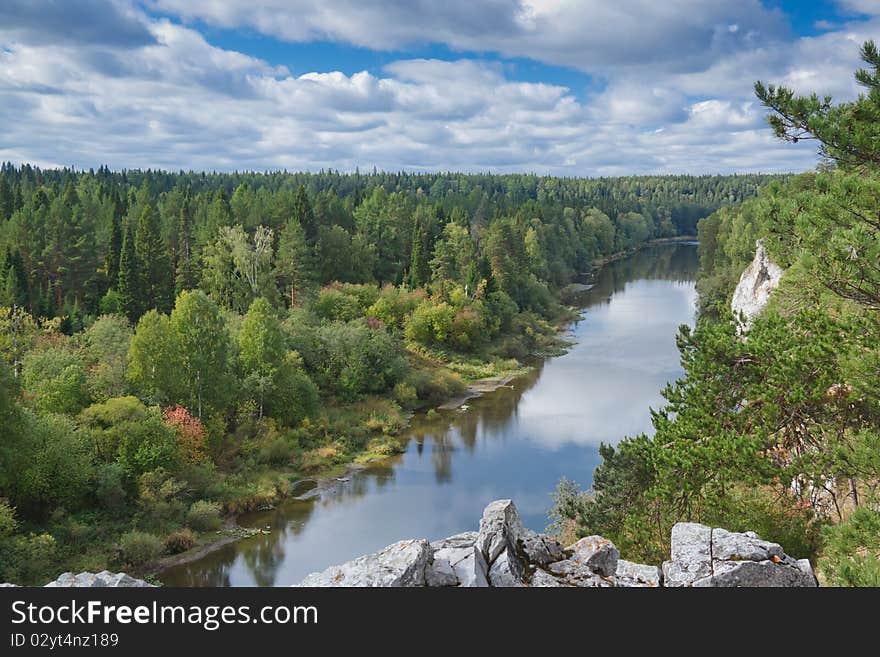 Horizontal ima e of beautiful landscape. Nature, summer