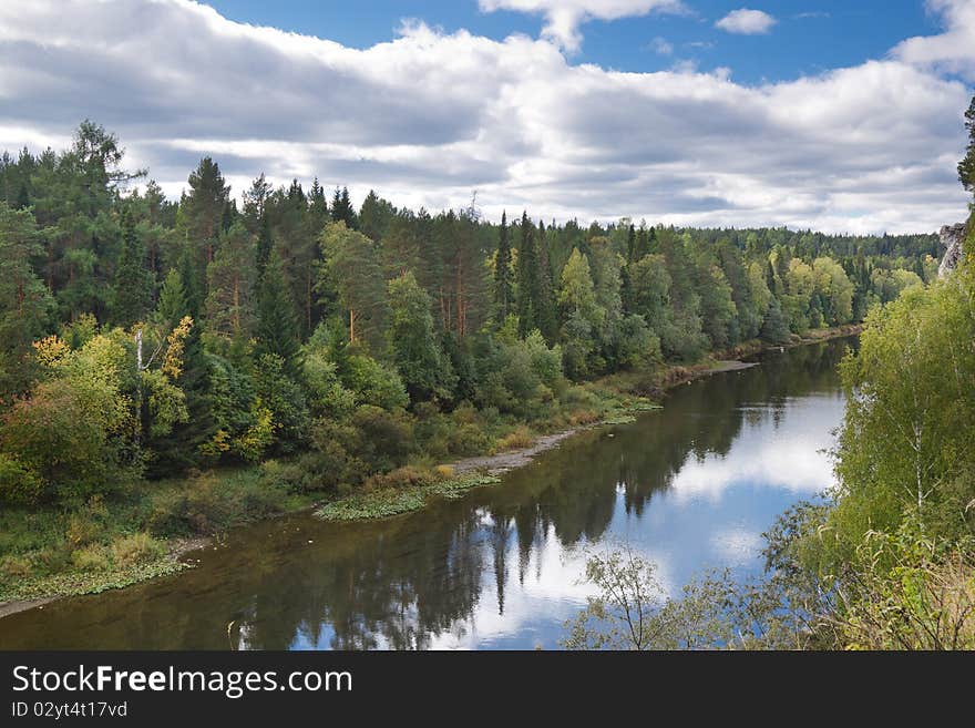 Horizontal ima e of beautiful landscape. Nature, summer