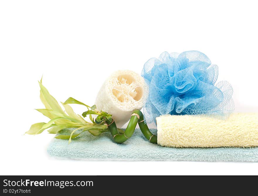 Loofah, bamboo and towels