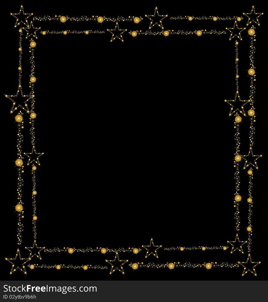 Black background with stars