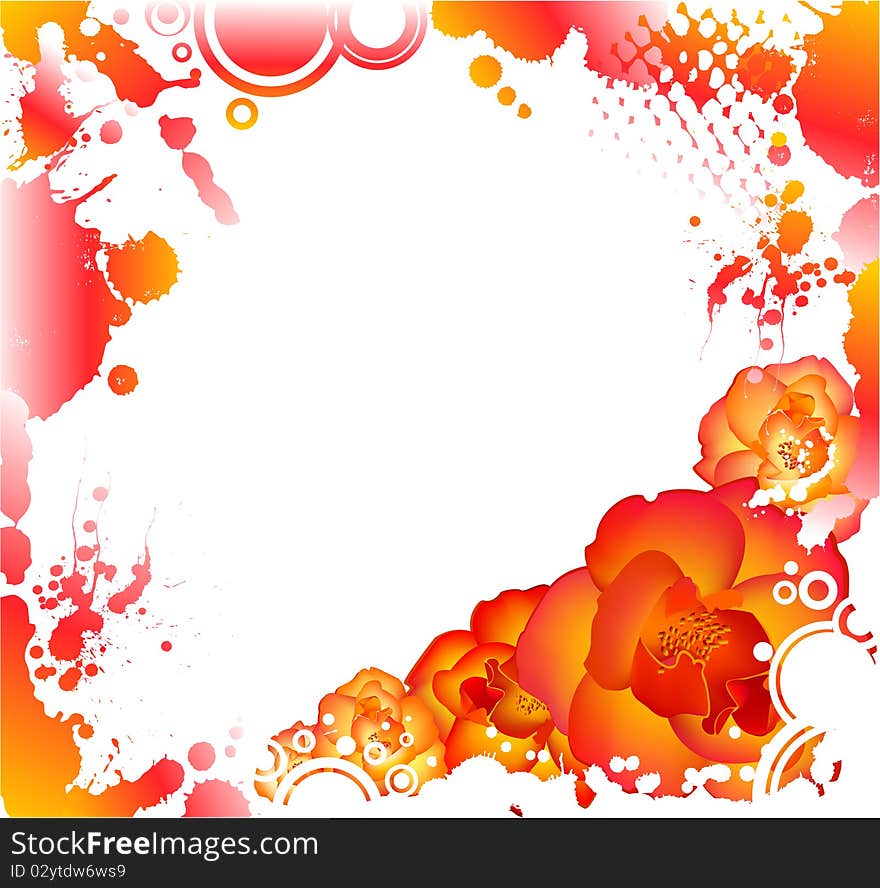 Background with autumnal leaves.for a design