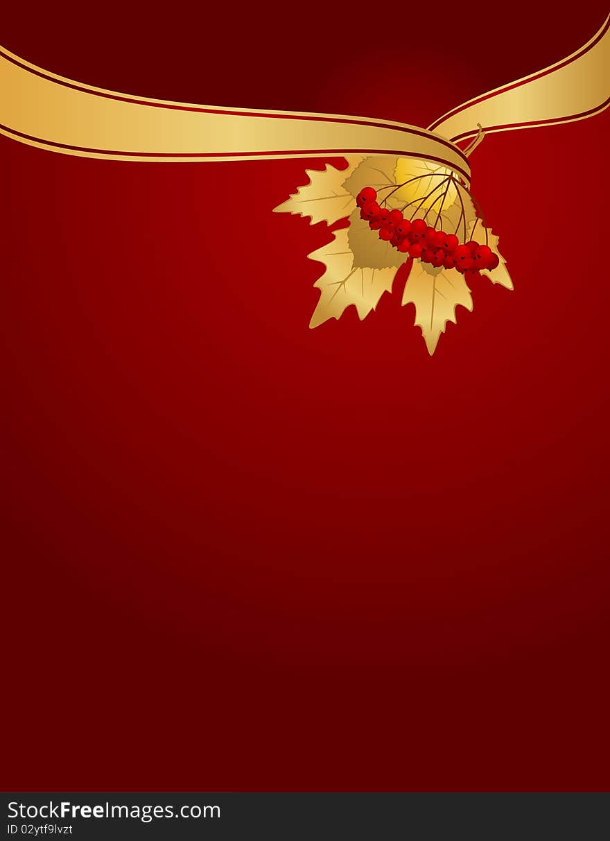 Background with autumnal leaves for design. Background with autumnal leaves for design