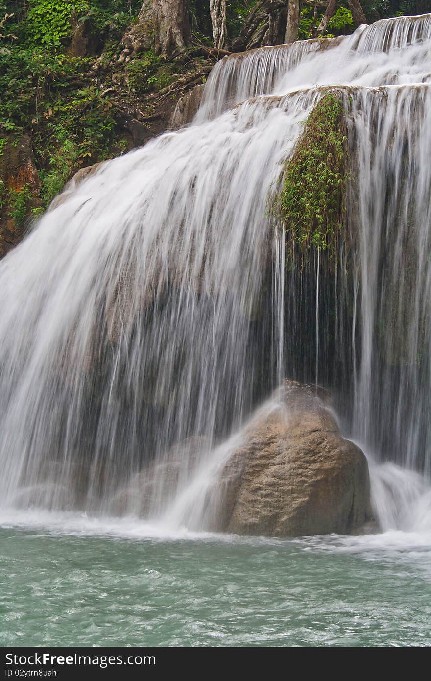 Erawan waterfall,kanchanaburi in Thailand