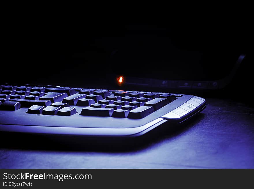 Close up image of a keyboard. Close up image of a keyboard