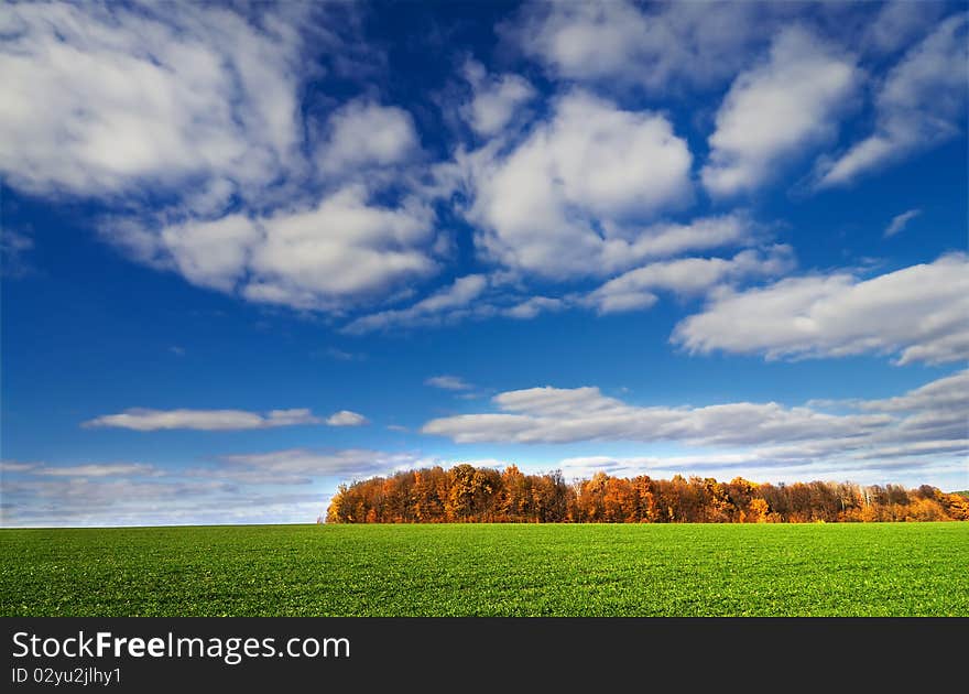 Countryside By  Later Autumn.