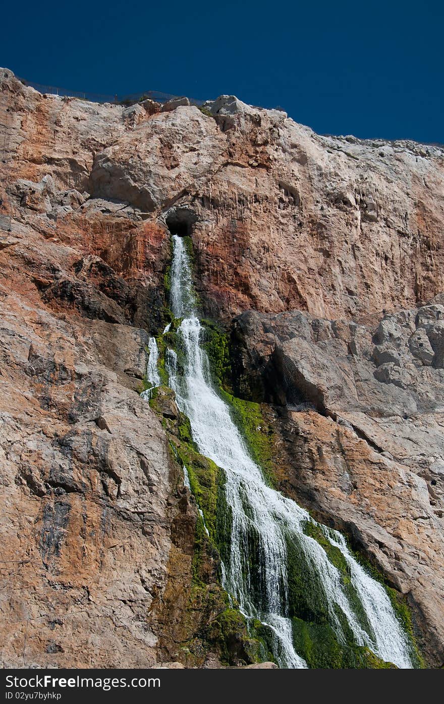 Cascade From Inside The Rock