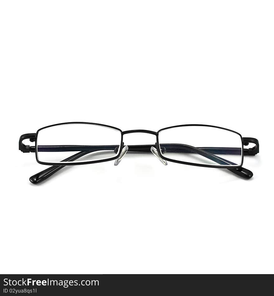 Eyeglasses isolated on the white backogrund