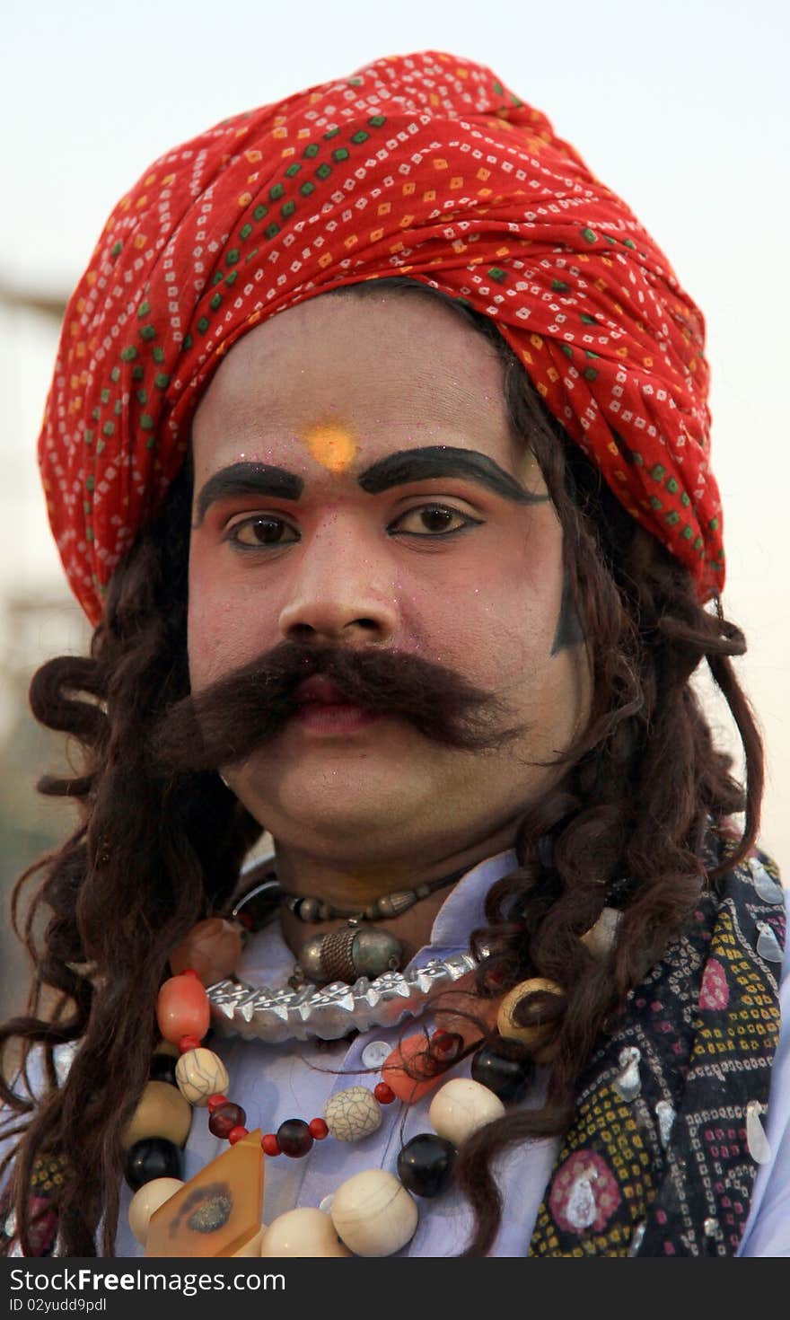 Traditional indian rajasthani smiling man. Traditional indian rajasthani smiling man.