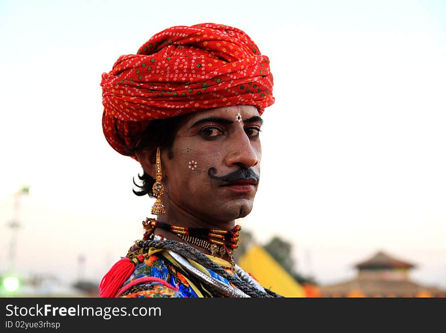 Indian rajasthani festival man looking great. Indian rajasthani festival man looking great.