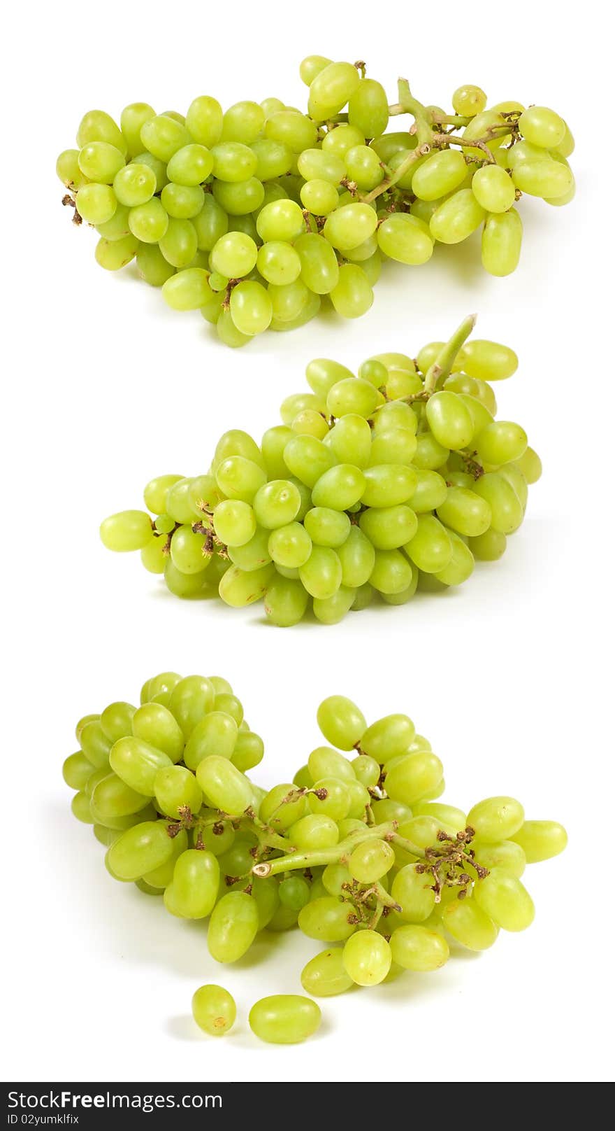 Ripe Green Grapes macro shot