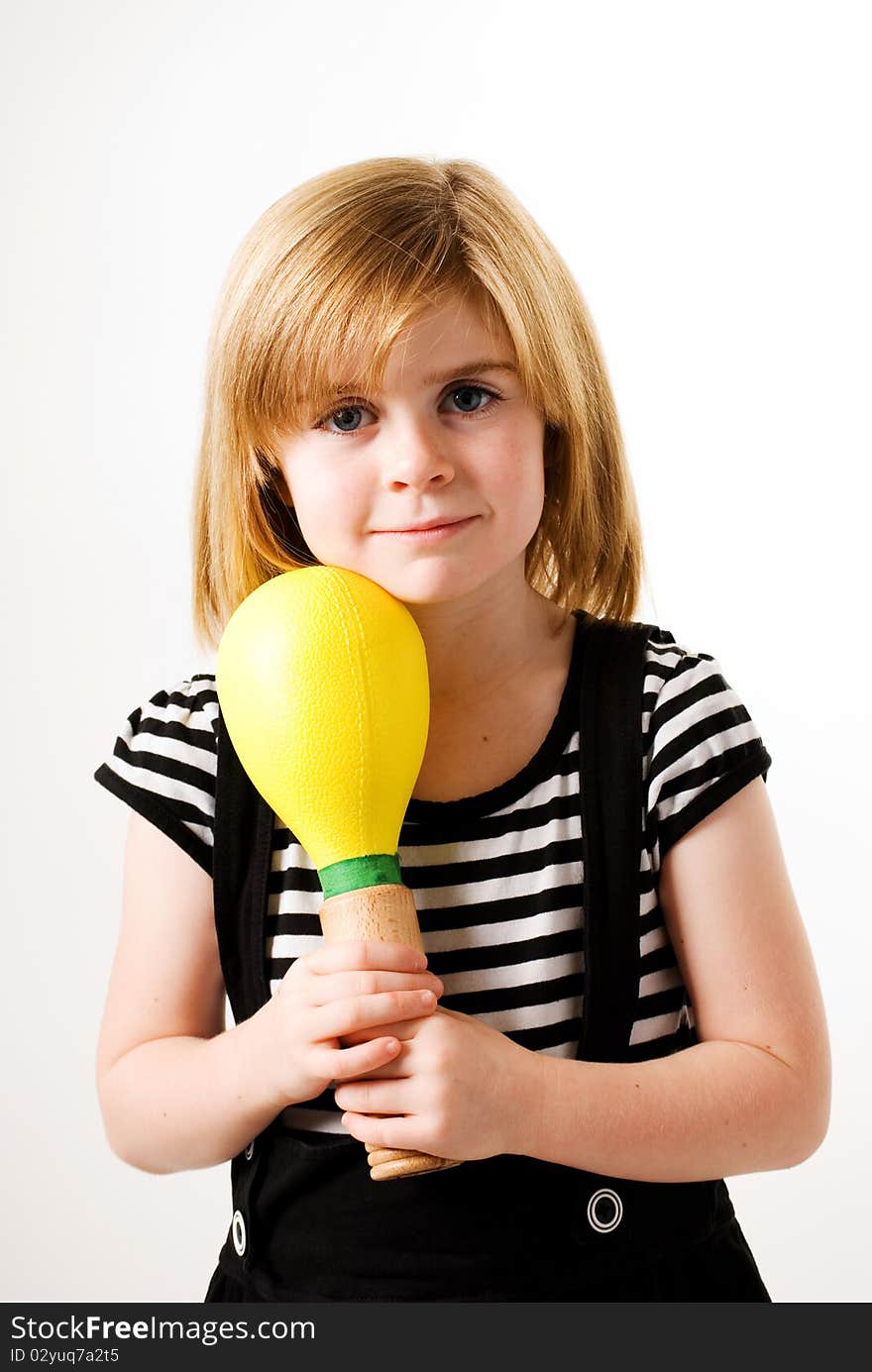 Girl With Music Shaker