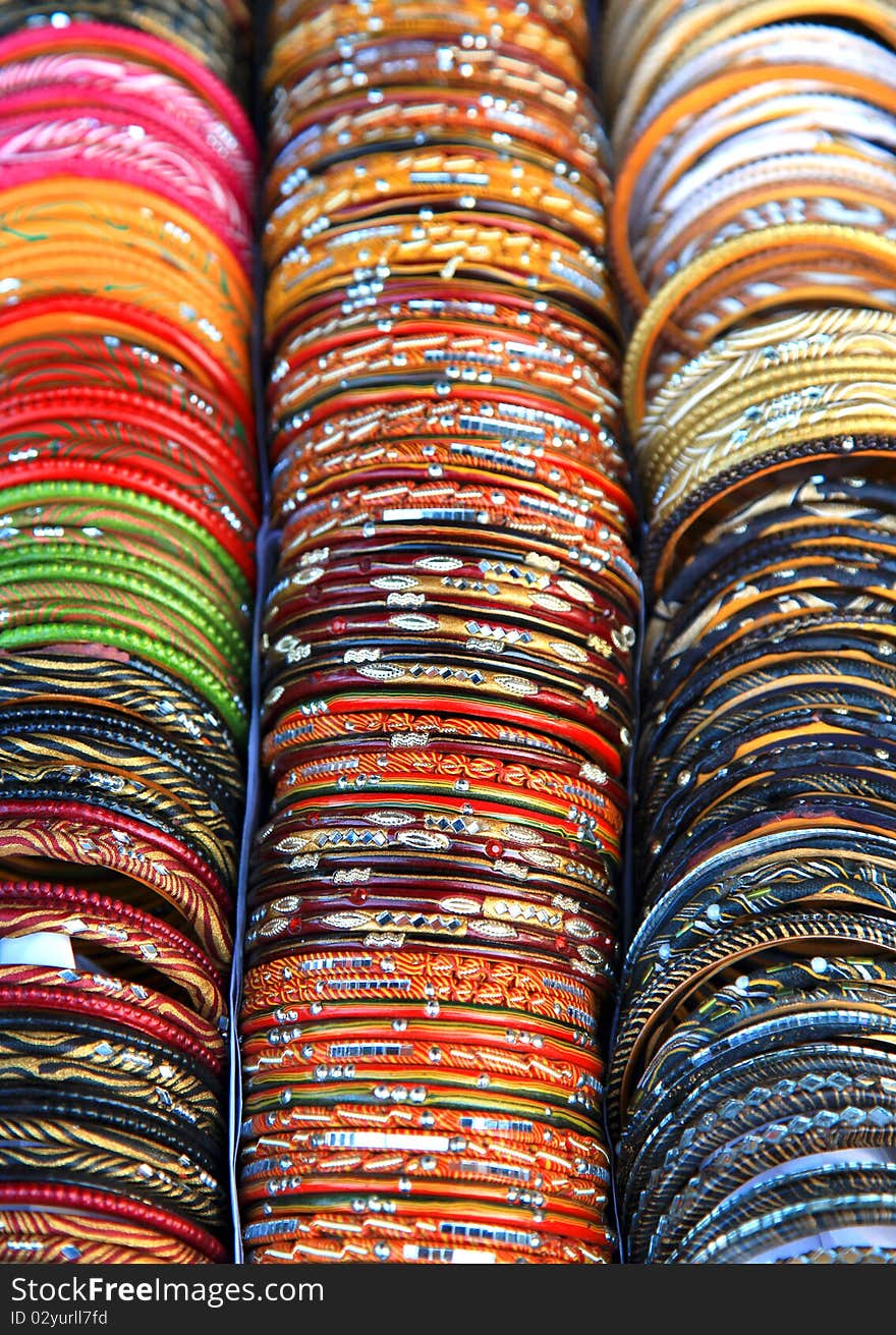 Glass bangles background