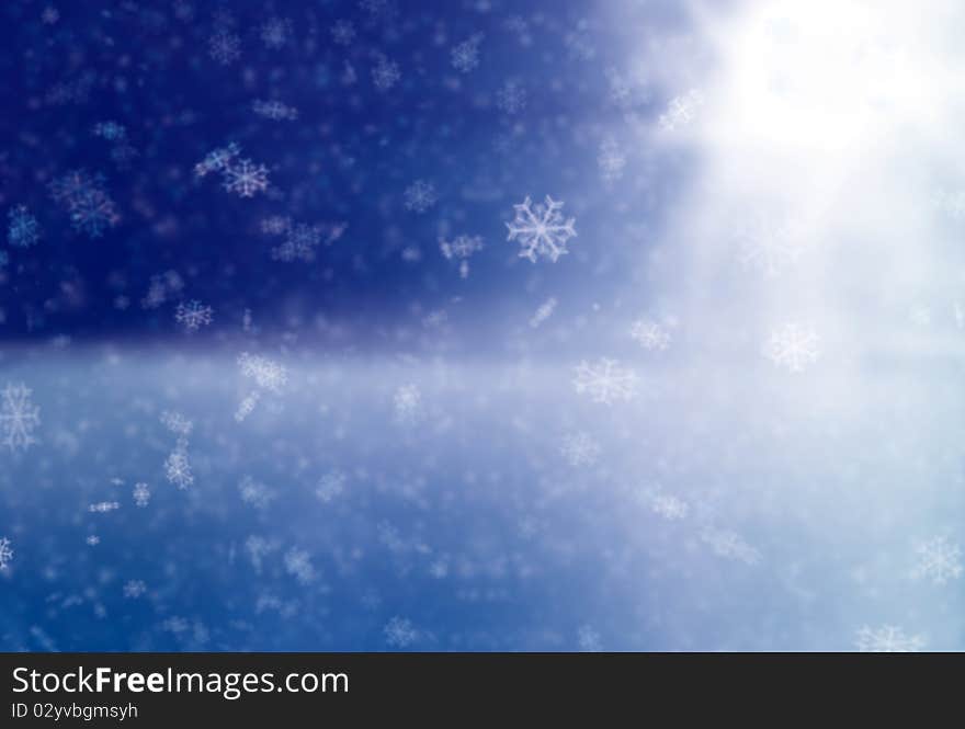 Christmas Snowy Background