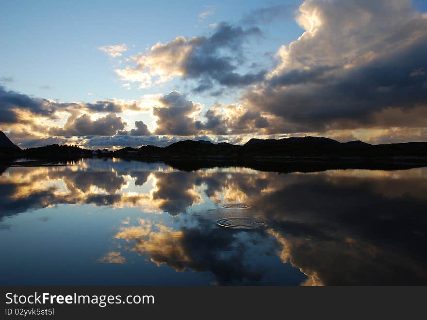 Beautiful view of sea in Norway. Beautiful view of sea in Norway