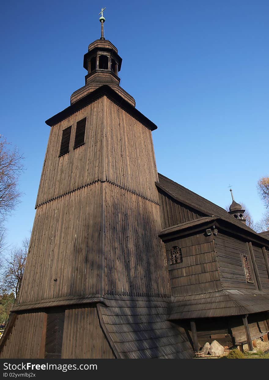 Old wooden Catholic church