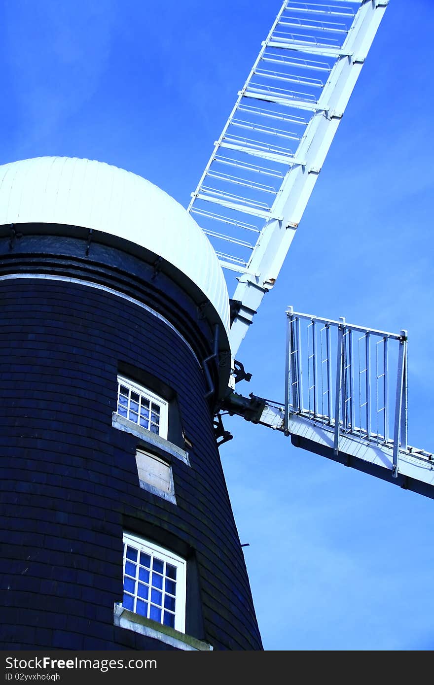 Image of a windmill in the country. Image of a windmill in the country