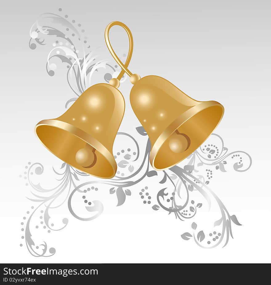 Two Gold Handbells