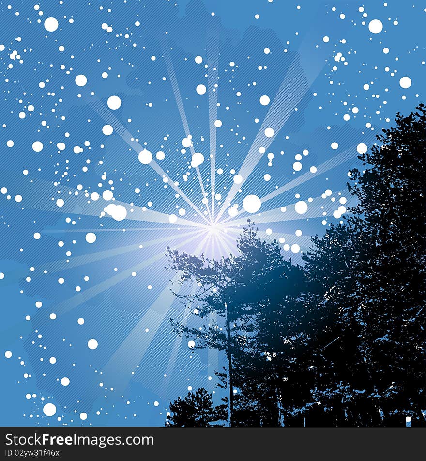 Welcome snowflakes background illustration vector