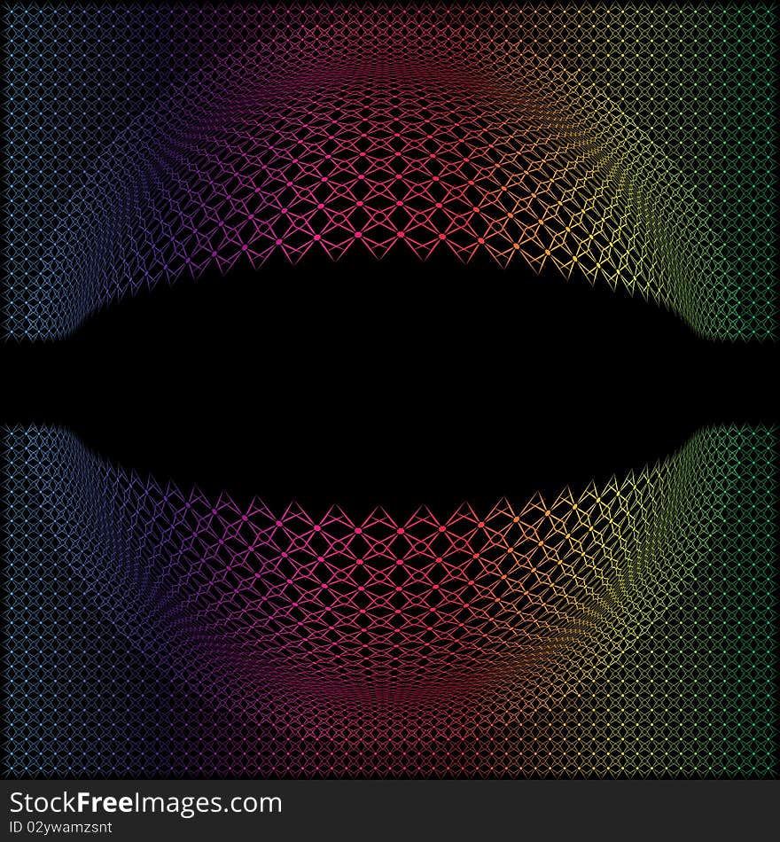 Abstract Multicolor Spherical Background with space