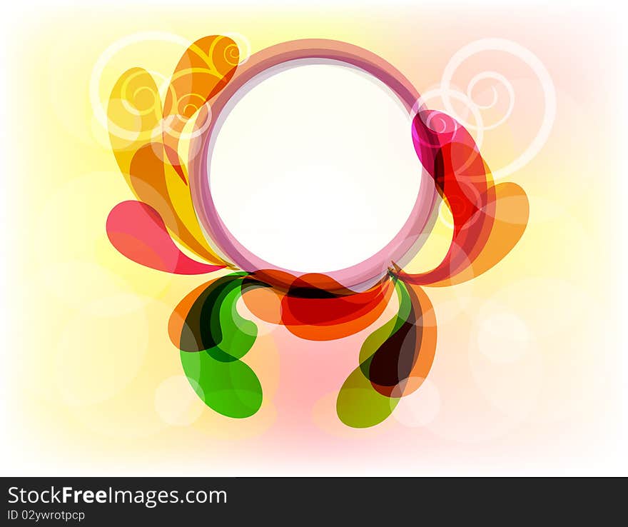 Colorful frame for you design