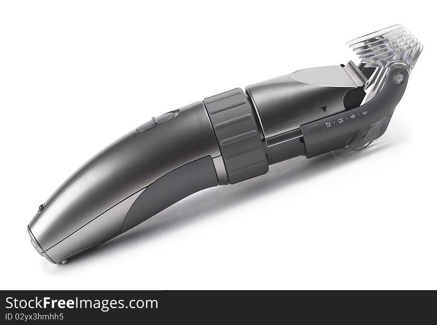 Wireless hair clipper isolated over white background