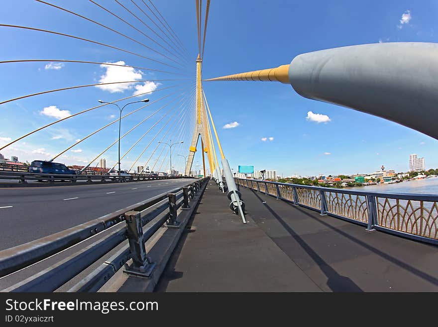 Bangkok Mega sling Bridge,Rama 8