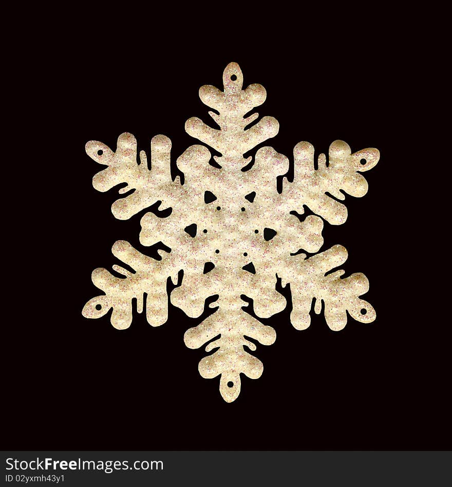 Snowflake one  white New year photo