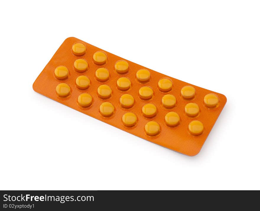 Medicine pills in a blister pack