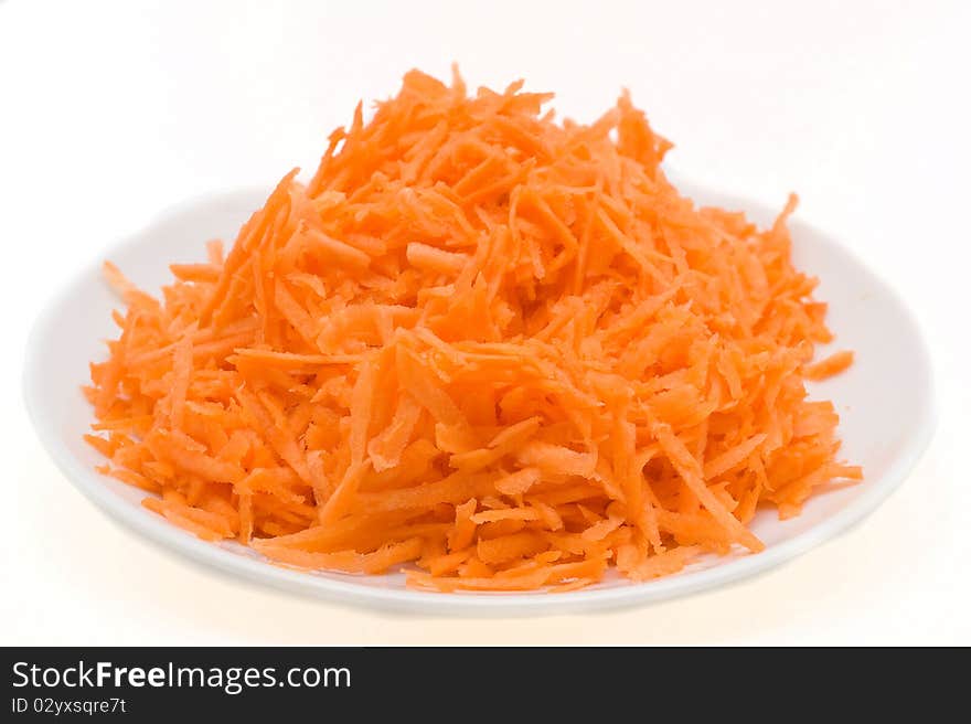 Sliced pickled cabbage carrots for