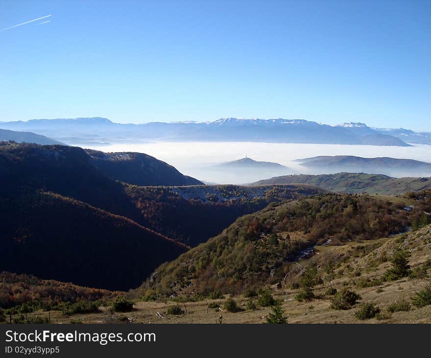 Mountain landscape near Sarajevo, Bosnia and Herzegovina