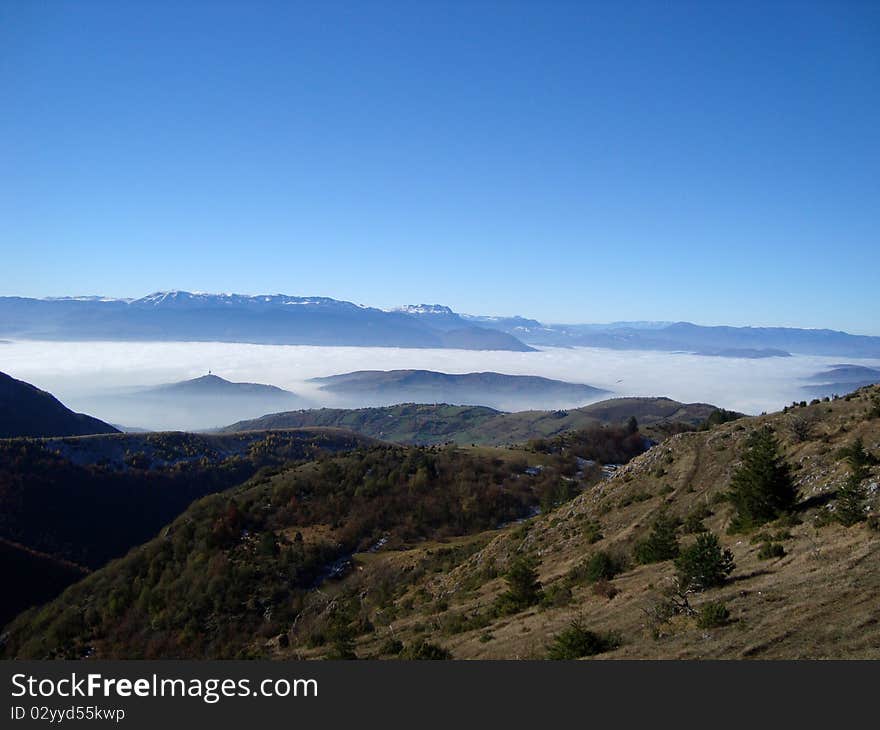 Mountain landscape near Sarajevo, Bosnia and Herzegovina