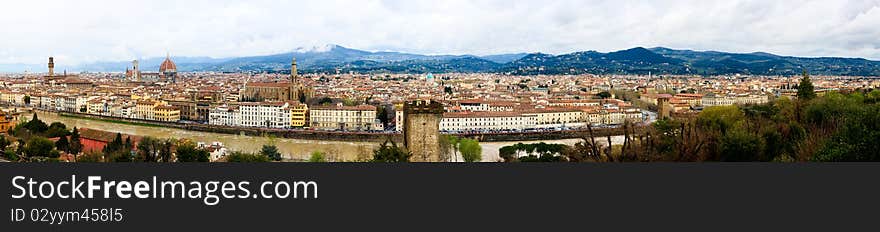 Florence - Firenze - Panorama From San Miniato