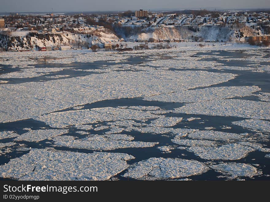 Frozen river