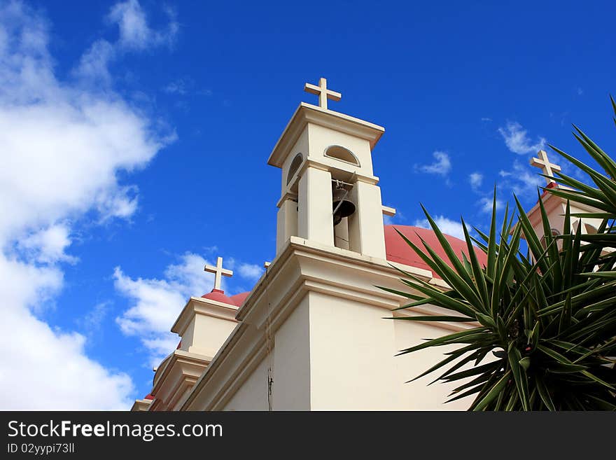 Greek Orthodox church near the Sea of Galilee (Kineret lake), Сapernaum, Israel. Greek Orthodox church near the Sea of Galilee (Kineret lake), Сapernaum, Israel