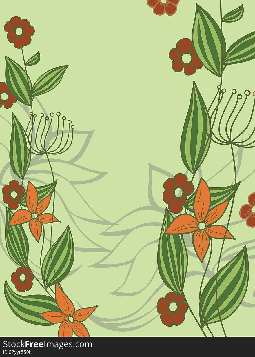 Flower background. Illustration for design.