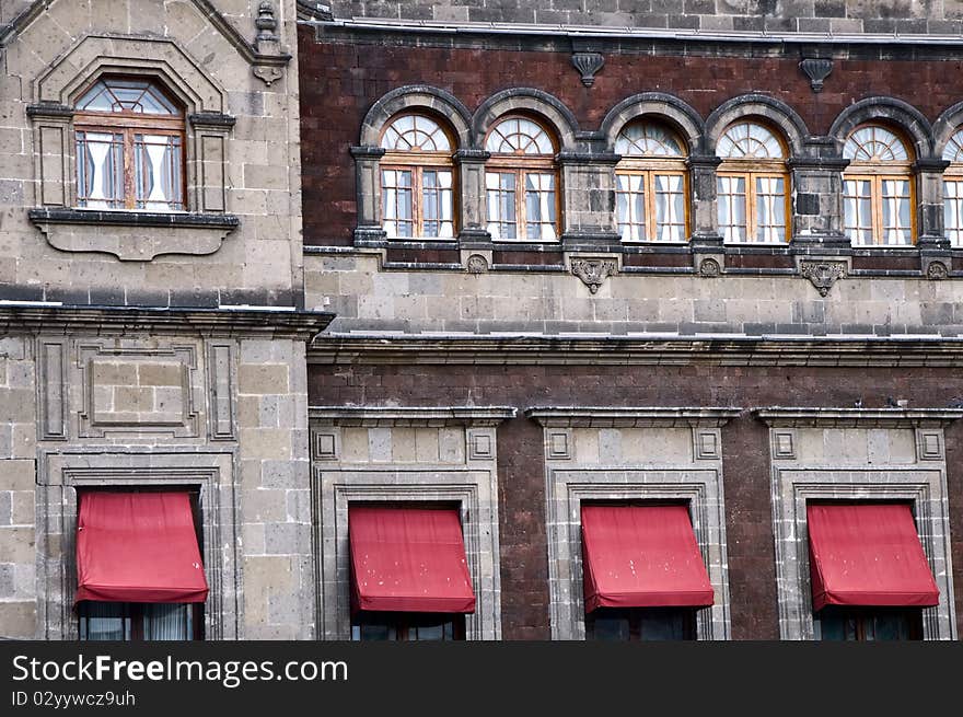 Detail of a historic building in Mexico city, Mexico. Detail of a historic building in Mexico city, Mexico