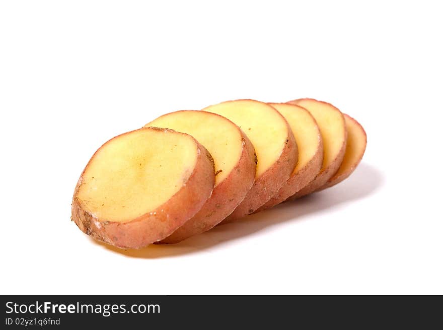 Potato isolated on white background