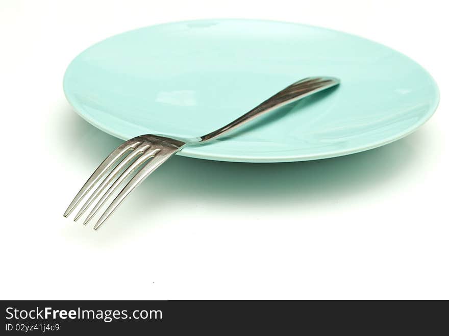 Plate and fork